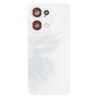 For OPPO Reno13 Original Battery Back Cover with Camera Lens Cover(White) - 2