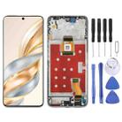 For Honor X60 Original LCD Screen Digitizer Full Assembly with Frame (Silver) - 1