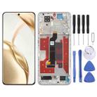 For Honor 200 Original LCD Screen Digitizer Full Assembly with Frame (Pink) - 1