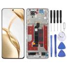For Honor 200 Original LCD Screen Digitizer Full Assembly with Frame (Silver) - 1