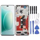 For Honor 300 Pro Original LCD Screen Digitizer Full Assembly with Frame (Black) - 1