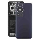 For Huawei P60 Pro Battery Back Cover with Camera Lens Cover(Black) - 1