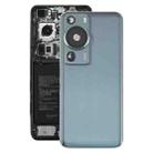 For Huawei P60 Pro Battery Back Cover with Camera Lens Cover(Green) - 1