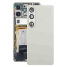 For Sony Xperia 1 VI Original Battery Back Cover with Camera Lens Cover(Silver) - 1