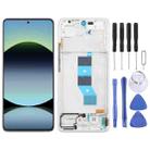 For Xiaomi Redmi Note 14 4G AMOLED Original LCD Screen Digitizer Full Assembly with Frame (Silver) - 1