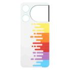 For ZTE nubia Music 2 Glass Battery Back Cover with Adhesive(White) - 2