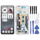 For Nothing Phone 3a A059 AMOLED Original LCD Screen Digitizer Full Assembly with Frame (White) - 1