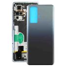 For Vivo X50 2004 Battery Back Cover (Black) - 1