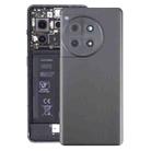 For OnePlus 12R Back Cover with Camera Lens Cover(Black) - 1