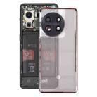 For OnePlus 11 Back Cover with Camera Lens Cover(Transparent) - 1