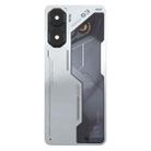 For ZTE nubia Neo 3 Plastic Battery Back Cover with Camera Lens Cover(Silver) - 2