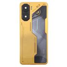 For ZTE nubia Neo 3 Plastic Battery Back Cover with Middle Frame / Camera Lens Cover(Gold) - 2