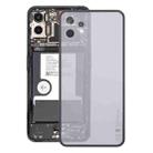 For Nothing Phone 1 A063 Glass Battery Back Cover(Transparent black) - 1