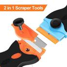 Double Headed Scraper Blade Glue Squeegee Remover Cleaner Tool (Orange) - 4