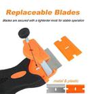 Double Headed Scraper Blade Glue Squeegee Remover Cleaner Tool (Orange) - 5