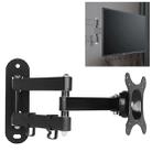 14-27 inch Universal Horizontal Vertical Screen Installable Rotatable Retractable Computer Monitor Three Arms Wall Mount Bracket - 1