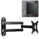 14-27 inch Universal Rotatable Retractable Computer Monitor Three Arms Wall Mount Bracket - 1