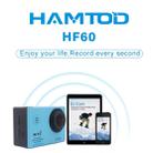 HAMTOD HF60 UHD 4K WiFi 16.0MP Sport Camera with Waterproof Case, Generalplus 4247, 2.0 inch LCD Screen, 120 Degree Wide Angle Lens, with Simple Accessories(Gold) - 4