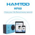 HAMTOD HF60 UHD 4K WiFi 16.0MP Sport Camera with Waterproof Case, Generalplus 4247, 2.0 inch LCD Screen, 120 Degree Wide Angle Lens, with Simple Accessories(Blue) - 4