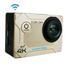 HAMTOD S9 UHD 4K WiFi  Sport Camera with Waterproof Case, Generalplus 4247, 2.0 inch LCD Screen, 170 Degree Wide Angle Lens (Gold) - 1