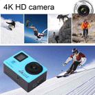 HAMTOD H12 UHD 4K WiFi  Sport Camera with Waterproof Case, Generalplus 4247, 0.66 inch + 2.0 inch LCD Screen, 170 Degree Wide Angle Lens (Blue) - 7
