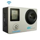 HAMTOD H12 UHD 4K WiFi  Sport Camera with Waterproof Case, Generalplus 4247, 0.66 inch + 2.0 inch LCD Screen, 170 Degree Wide Angle Lens (Silver) - 1