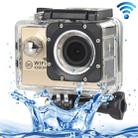 H16 1080P Portable WiFi Waterproof Sport Camera, 2.0 inch Screen,  Generalplus 4248, 170 A+ Degrees Wide Angle Lens, Support TF Card(Gold) - 1