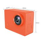 Original Xiaomi Youpin SEABIRD 2.0 inch IPS HD Touch Screen 4K 30 Frame F2.6 12 Million Pixels 145 Degrees Wide Angle Action Camera, Support APP Operation & Video Recording(Orange) - 9