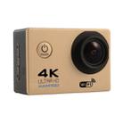 HAMTOD H9A HD 4K WiFi Sport Camera with Waterproof Case, Generalplus 4247, 2.0 inch LCD Screen, 120 Degree Wide Angle Lens (Gold) - 2
