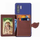 Leaf Buckle Litchi Texture Card Holder PU + TPU Case for Huawei P30 Pro, with Card Slot & Wallet & Holder & Photo Frame - 1