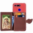 Leaf Buckle Litchi Texture Card Holder PU + TPU Case for Huawei Honor V20, with Card Slot & Holder & Wallet & Photo Frame - 1