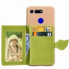 Leaf Buckle Litchi Texture Card Holder PU + TPU Case for Huawei Honor V20, with Card Slot & Holder & Wallet & Photo Frame - 1