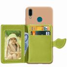 Leaf Buckle Lychee Texture Card Holder PU + TPU Case for Huawei Enjoy 9 Plus / Y9 2019, with Card Slot & Wallet & Holder & Photo Frame - 1