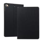 Solid Color Elastic Holster Horizontal Flip Leather Case for iPad mini 4 / mini 5, with Holder & Sleep / Wake-up Function(Black) - 1