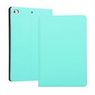 Solid Color Elastic Holster Horizontal Flip Leather Case for iPad mini 4 / mini 5, with Holder & Sleep / Wake-up Function(Green) - 1
