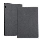 For Huawei T5 10.1 inch Cloth Horizontal Left And Right Open Bracket Solid Color Protective Shell TPU Bottom Shell (Black) - 1