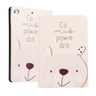 Painted Pattern Horizontal Flip Leather Case for iPad mini 4 / mini 2019, with Holder & Sleep / Wake-up Function(cute bear) - 1