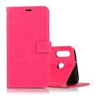 Crazy Horse Texture Horizontal Flip Leather Case with Holder & Card Slots & Wallet & Photo Frame for Galaxy  M30(Magenta) - 1