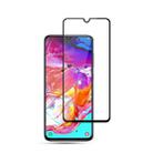 mocolo 0.33mm 9H 2.5D Full Glue Silk Print Tempered Glass Film for Galaxy A70, Support Fingerprint Unlock(Black) - 1