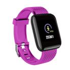 D13 1.3 inch OLED Color Screen Smart Bracelet IP67 Waterproof, Support Call Reminder/ Heart Rate Monitoring /Blood Pressure Monitoring/ Sleep Monitoring/Excessive Sitting Reminder/Blood Oxygen Monitoring(Purple) - 1