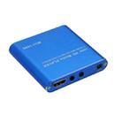 MINI 1080P Full HD Media USB HDD SD/MMC Card Player Box, US Plug(Blue) - 2