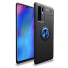 Metal Ring Holder 360 Degree Rotating TPU Case for Huawei P30 Pro(Black+Blue) - 1