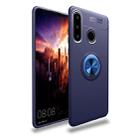 Metal Ring Holder 360 Degree Rotating TPU Case for Huawei  P30 Lite(Blue+Blue) - 1