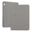 Fabric Texture Horizontal Solid Leather Case for iPad Pro 11 inch, with Holder & Sleep / Wake-up Function(Gray) - 1