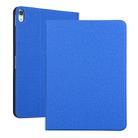 Fabric Texture Horizontal Solid Leather Case for iPad Pro 11 inch, with Holder & Sleep / Wake-up Function(Blue) - 1