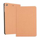 iPad Mini 1 / Mini 2 / Mini 3 Fabric Texture Horizontal Left and Right Open Solid Leather Case with Sleep Belt Bracket(Glod) - 1