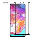 2 PCS ENKAY Hat-prince Full Glue 0.26mm 9H 2.5D Tempered Glass Film for Galaxy A70 - 1