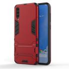 Shockproof PC + TPU Case for Samsung Galaxy A70, with Holder(Red) - 1