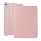 Open Solid Color Elastic Leather Case for iPad Pro 11 inch  with Stand with Sleep Function, TPU Soft Shell Bottom Case(Rose gold) - 1