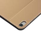 Open Solid Color Elastic Leather Case for iPad Pro 11 inch  with Stand with Sleep Function, TPU Soft Shell Bottom Case(Gold) - 10